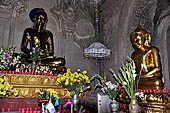 Bagan Myanmar. Image of Buddha of Dhammayazika pagoda. 